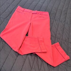 Betabrand Women's Bright Pink Easy Crop Trousers